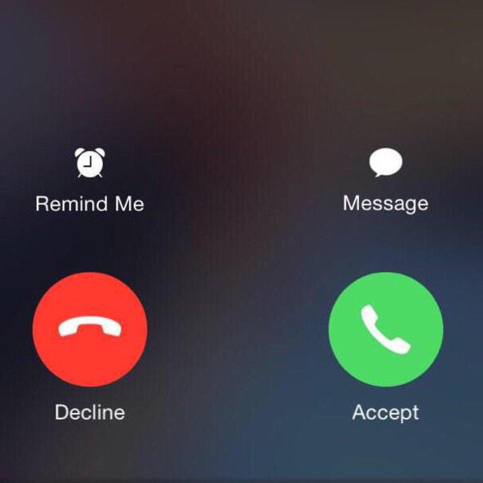 incoming call iphone